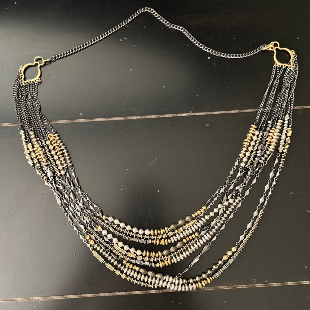 Stella an Dot artisan mixed metal Necklace